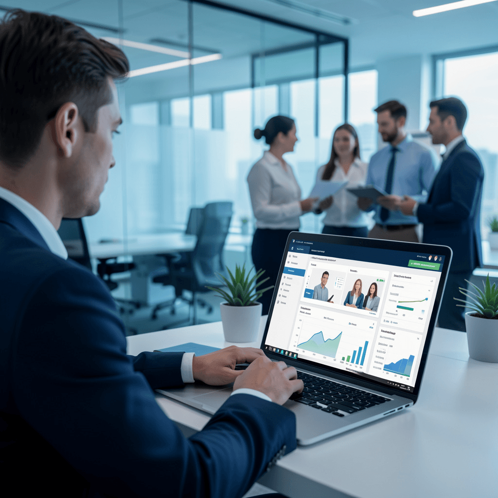 Professional using MejuHire recruitment platform